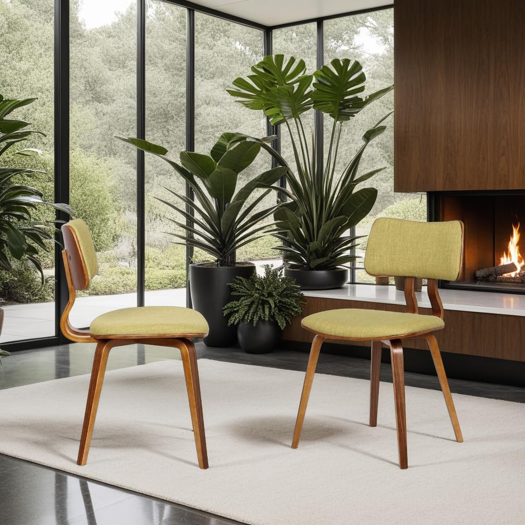 Armen Living Jaguar Mid Century Modern Dining Accent Chair