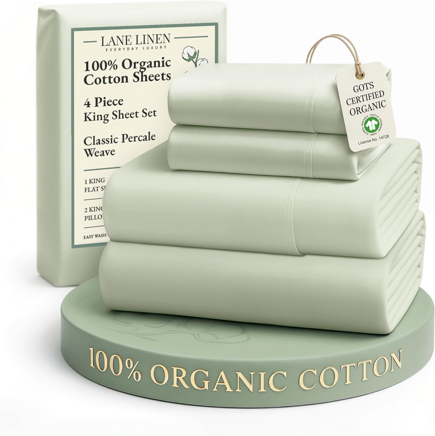 LANE LINEN Eco Friendly Cotton Queen Sheet Set