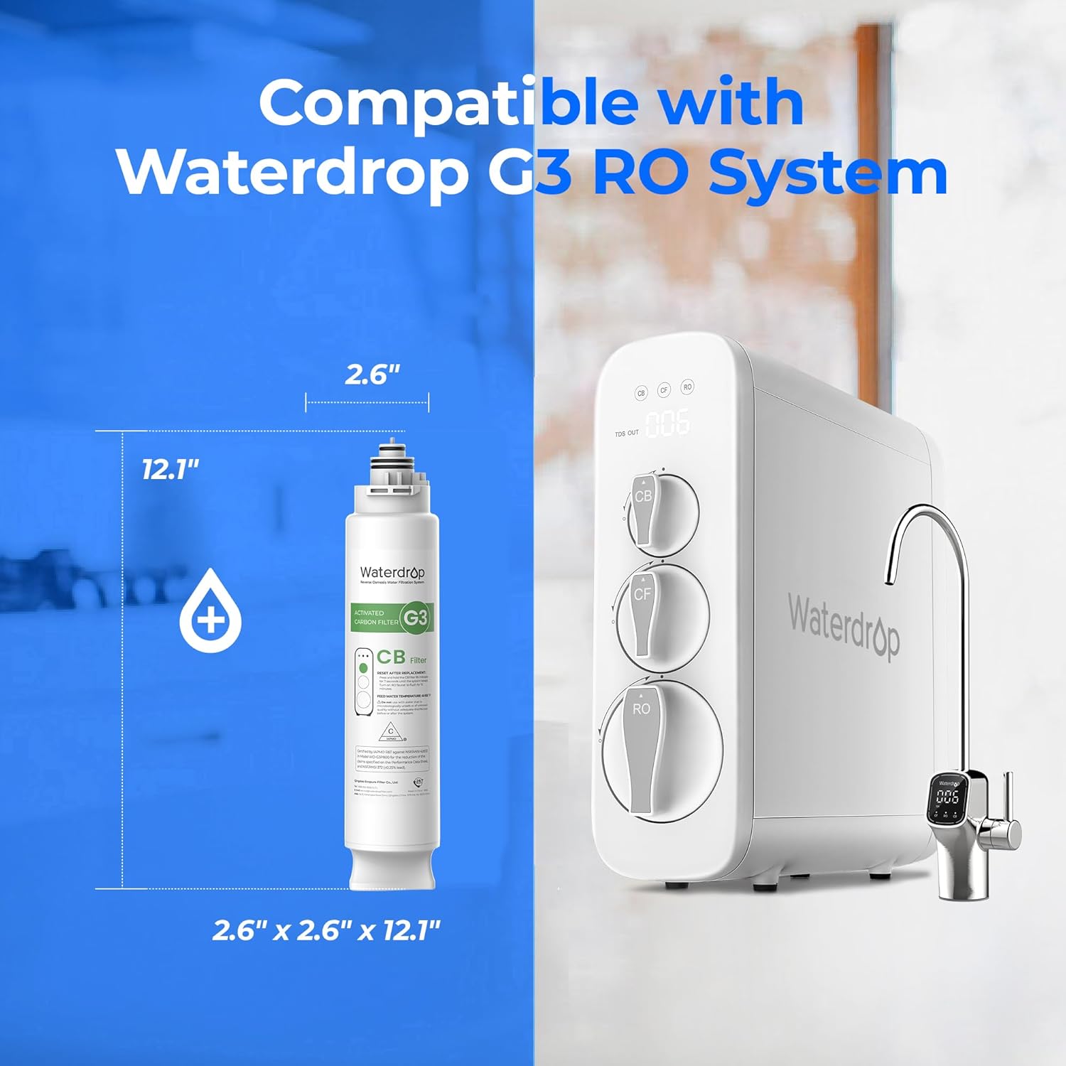 Waterdrop WD-G3-CB Replacement Filter Cartridge