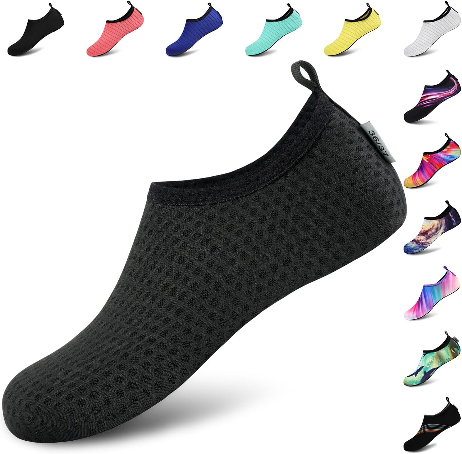 VIFUUR Water Shoes – Barefoot Quick-Dry Aqua Socks