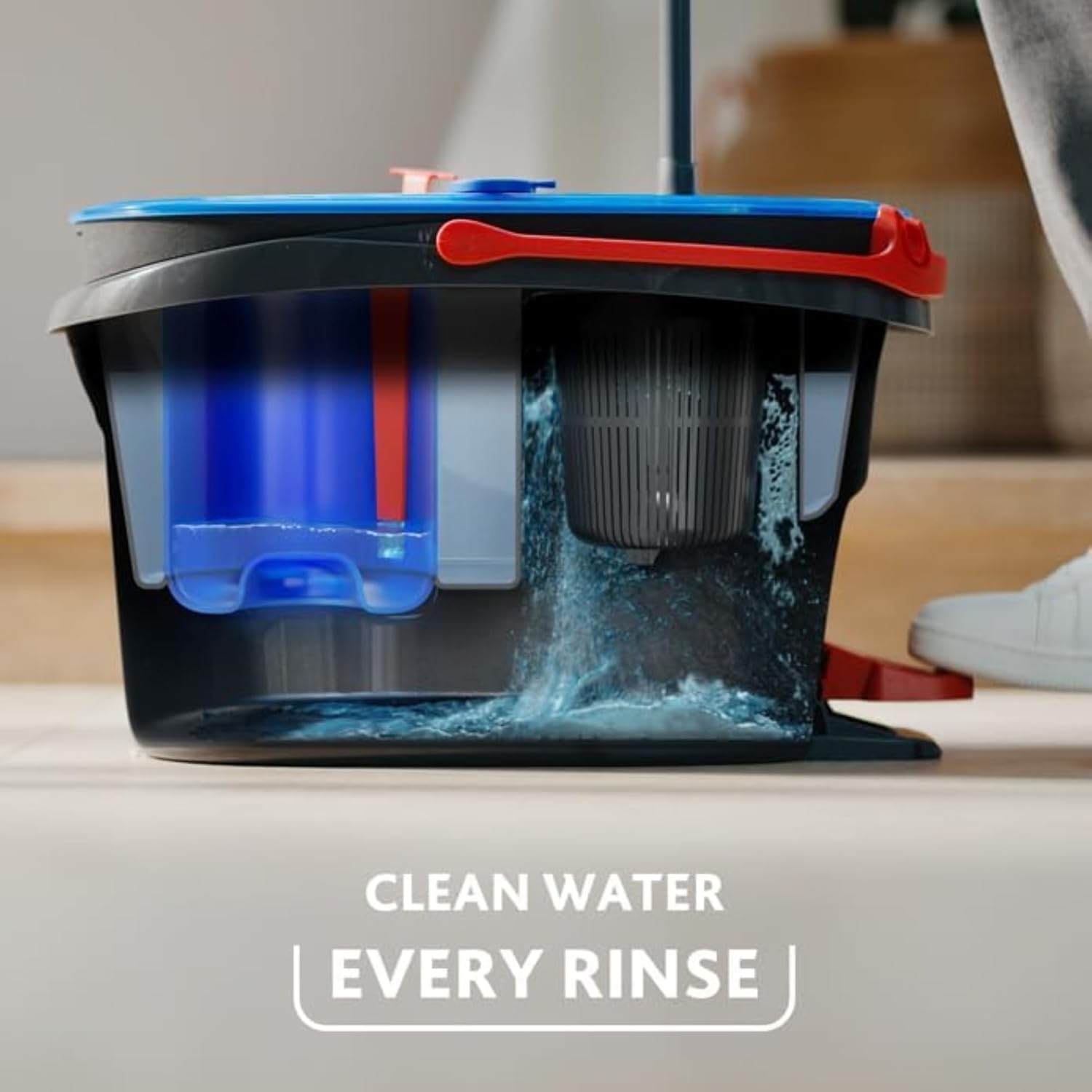 O-Cedar RinseClean Spin Mop & Bucket