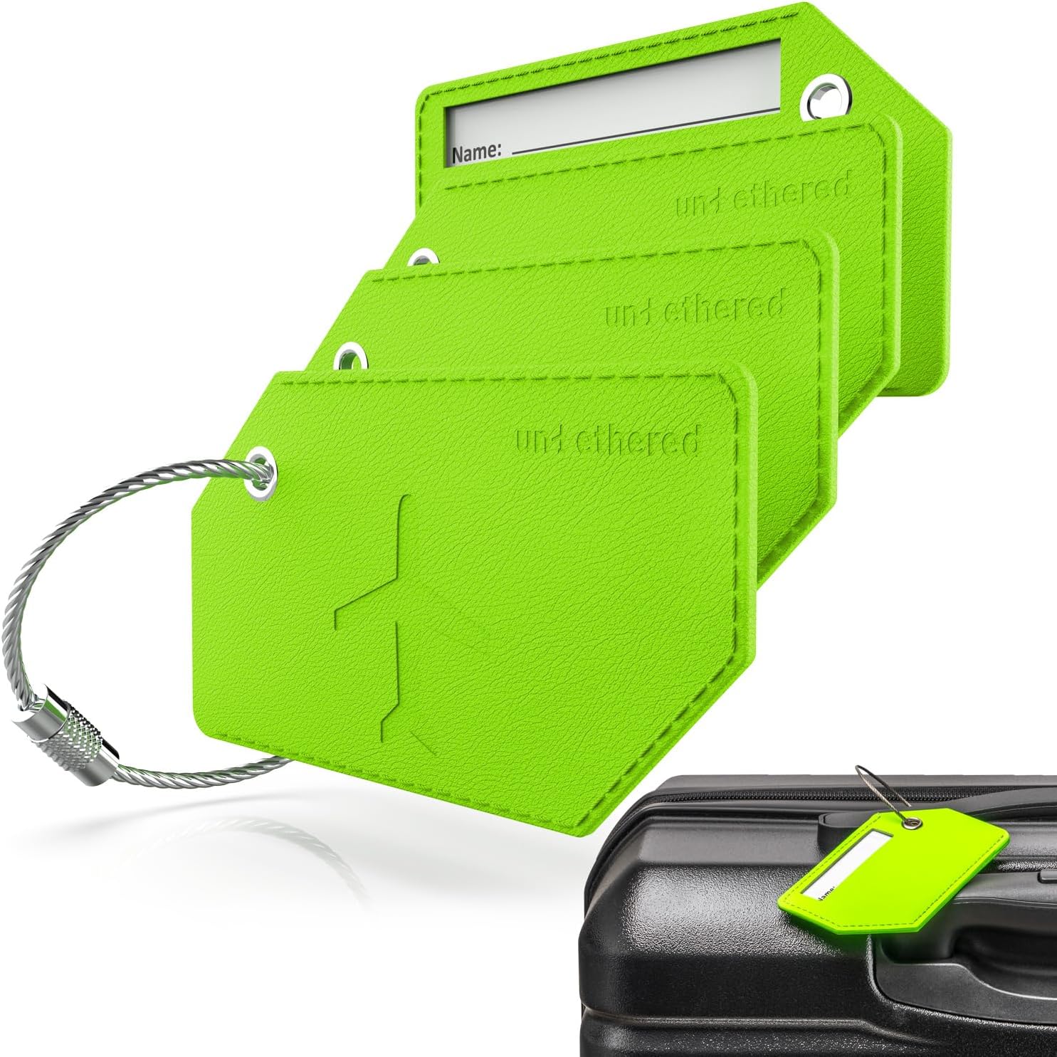 Untethered Durable Luggage Tags for Suitcases