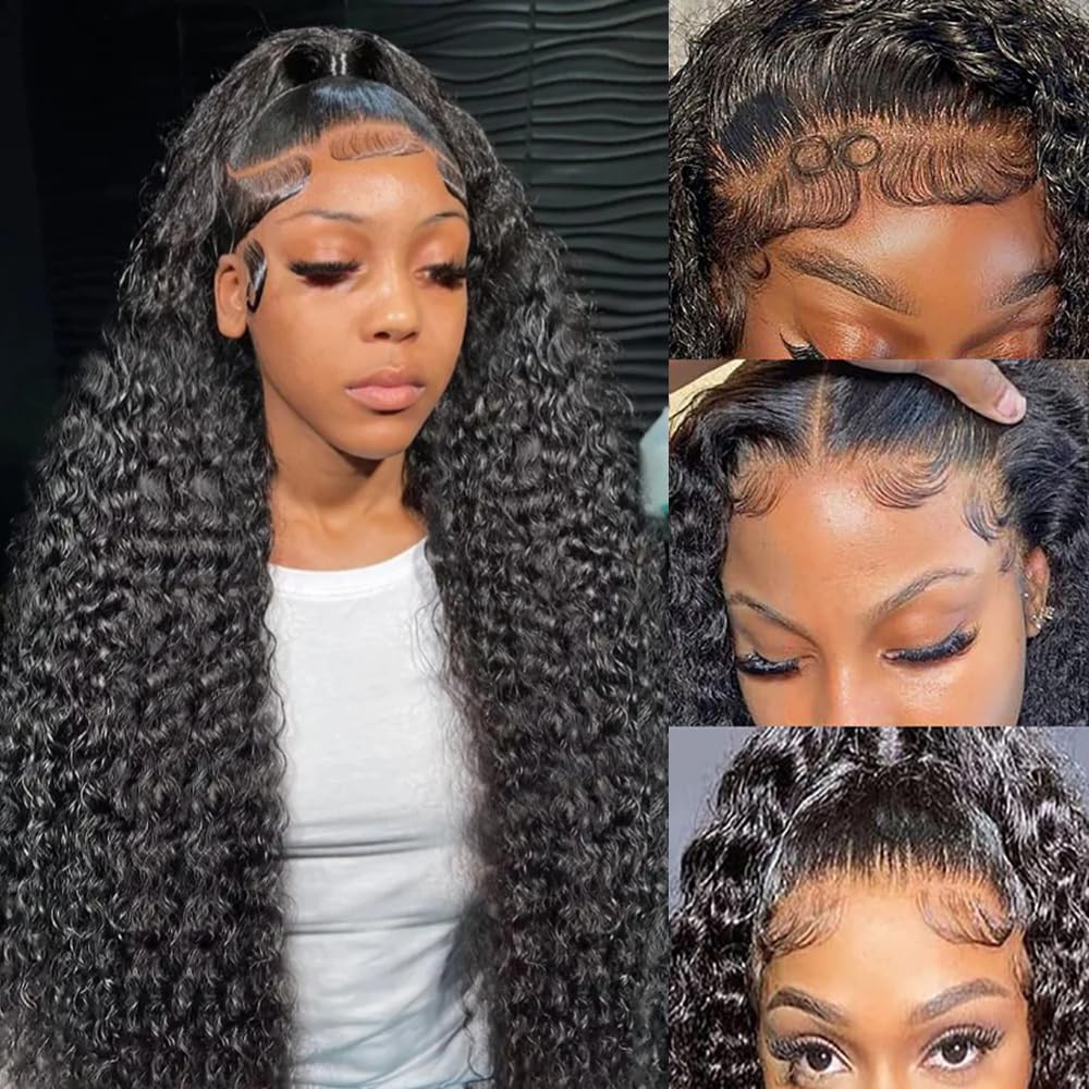 JTMMP 26" Deep Wave Lace Front Wig