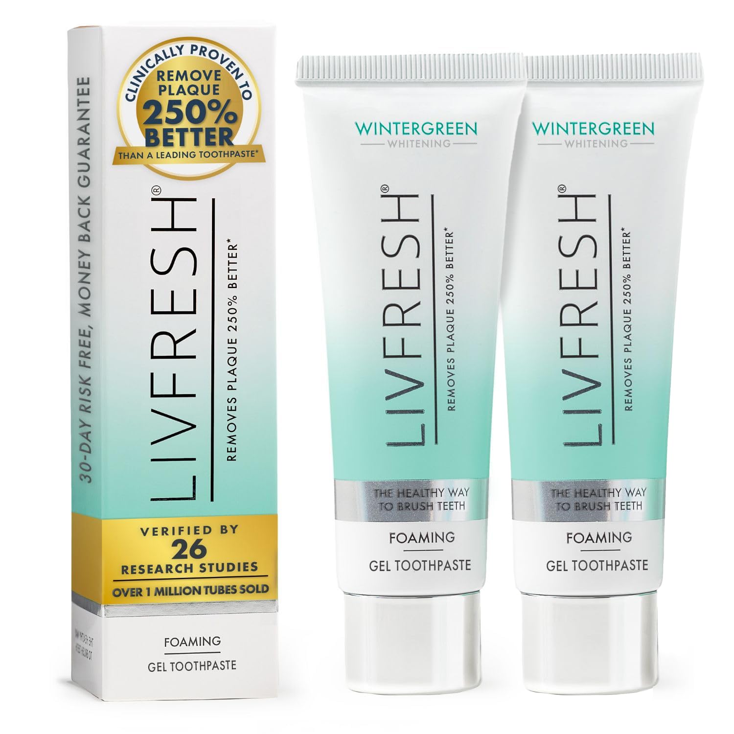 LIVFRESH Toothpaste Gel Clinically Proven to Remove