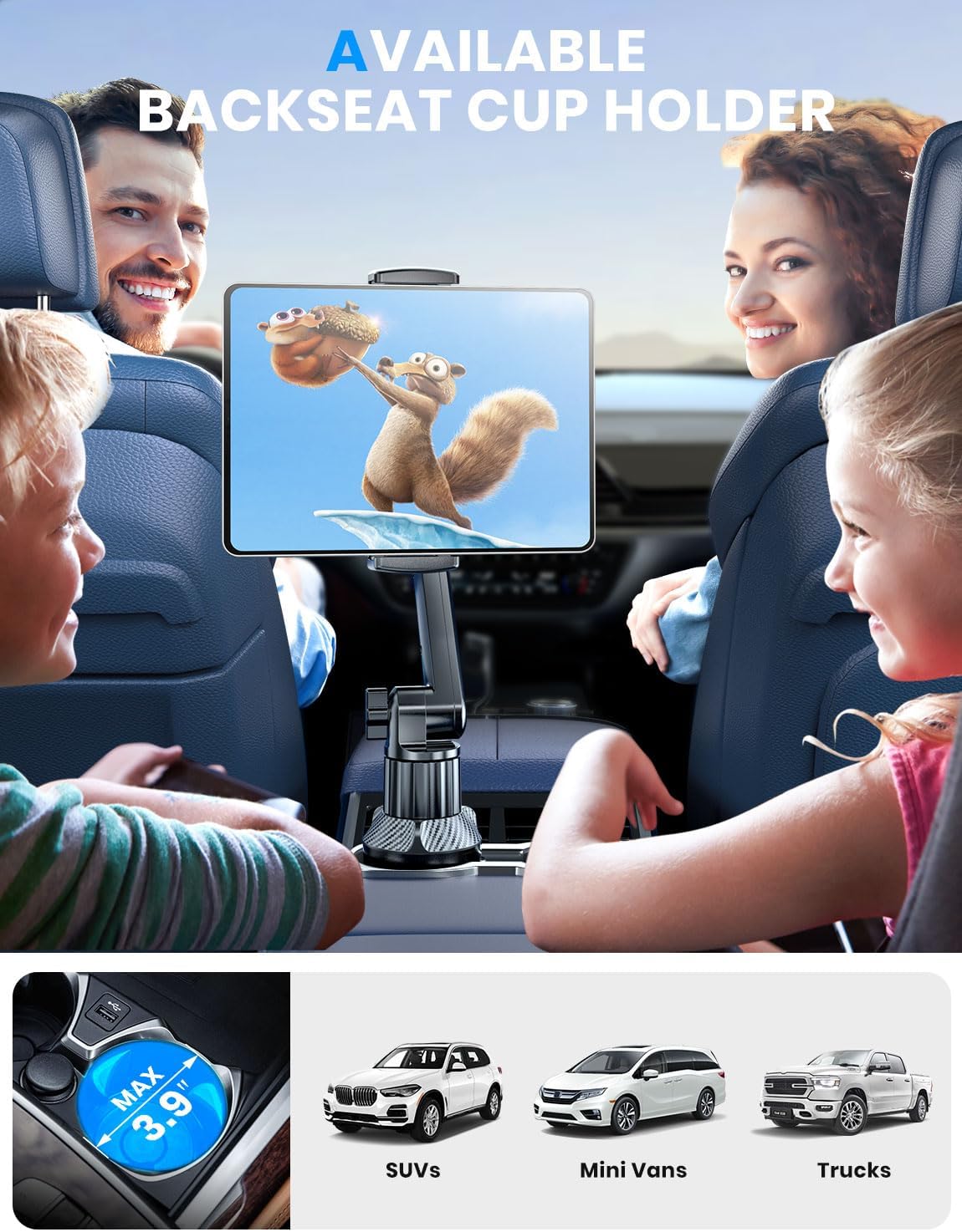 eSamcore Tablet Holder for Car for iPad Cup Holder