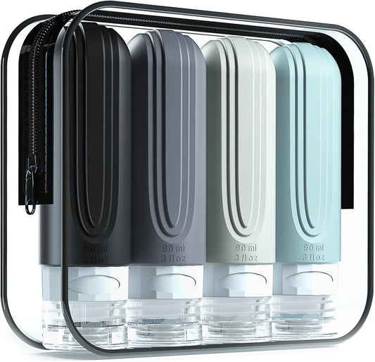 TSA Approved 3oz Leak-Proof Travel Bottles