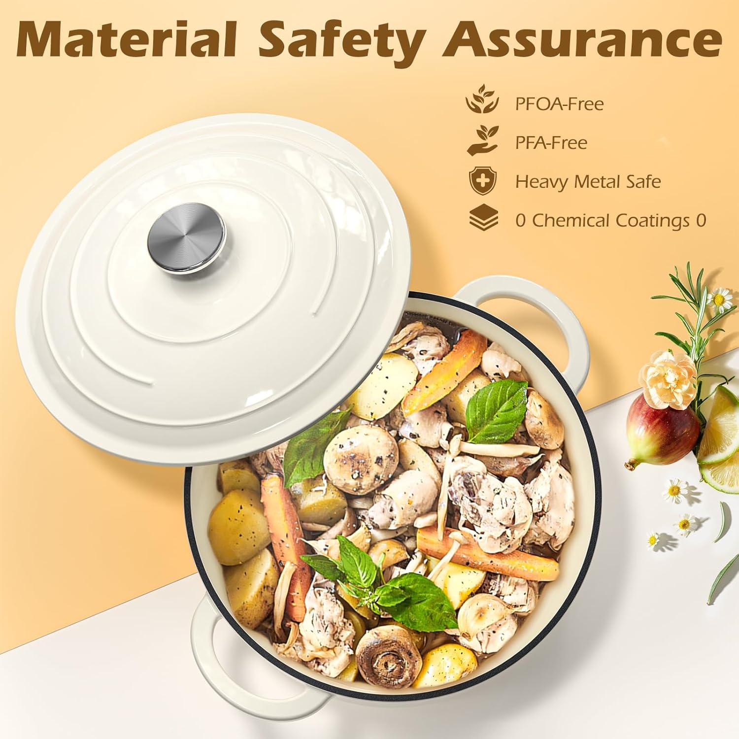 Enameled Cast Iron Dutch Oven