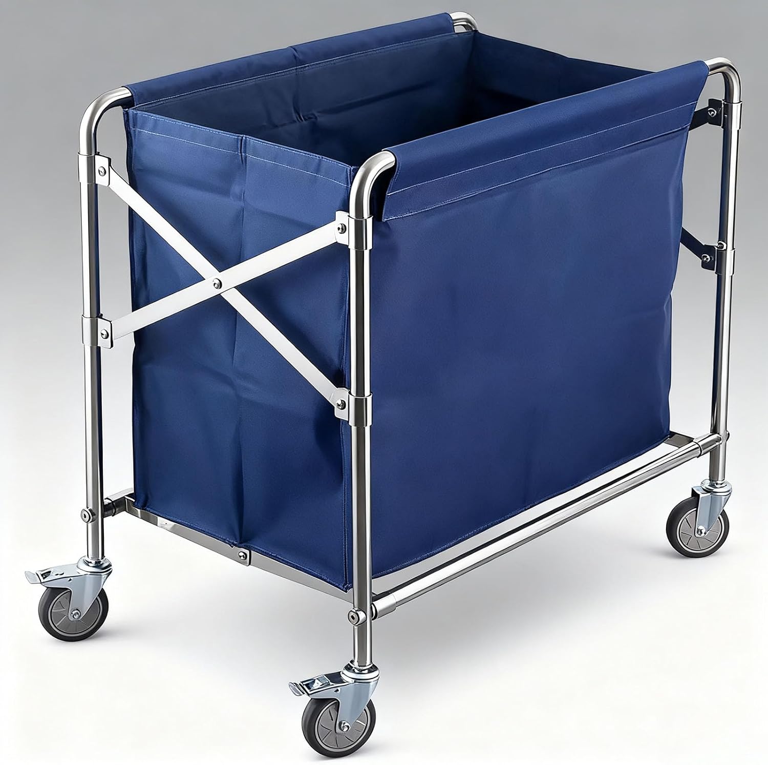 Rolling Collapsible Laundry Basket with Wheels