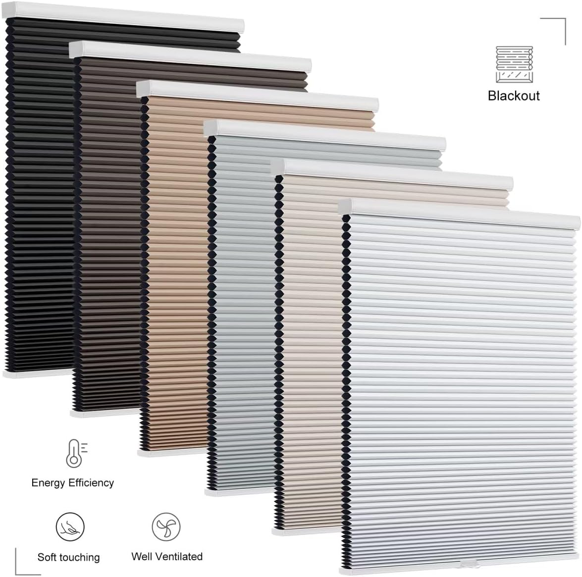 Changshade Cordless Cellular Shades for Windows