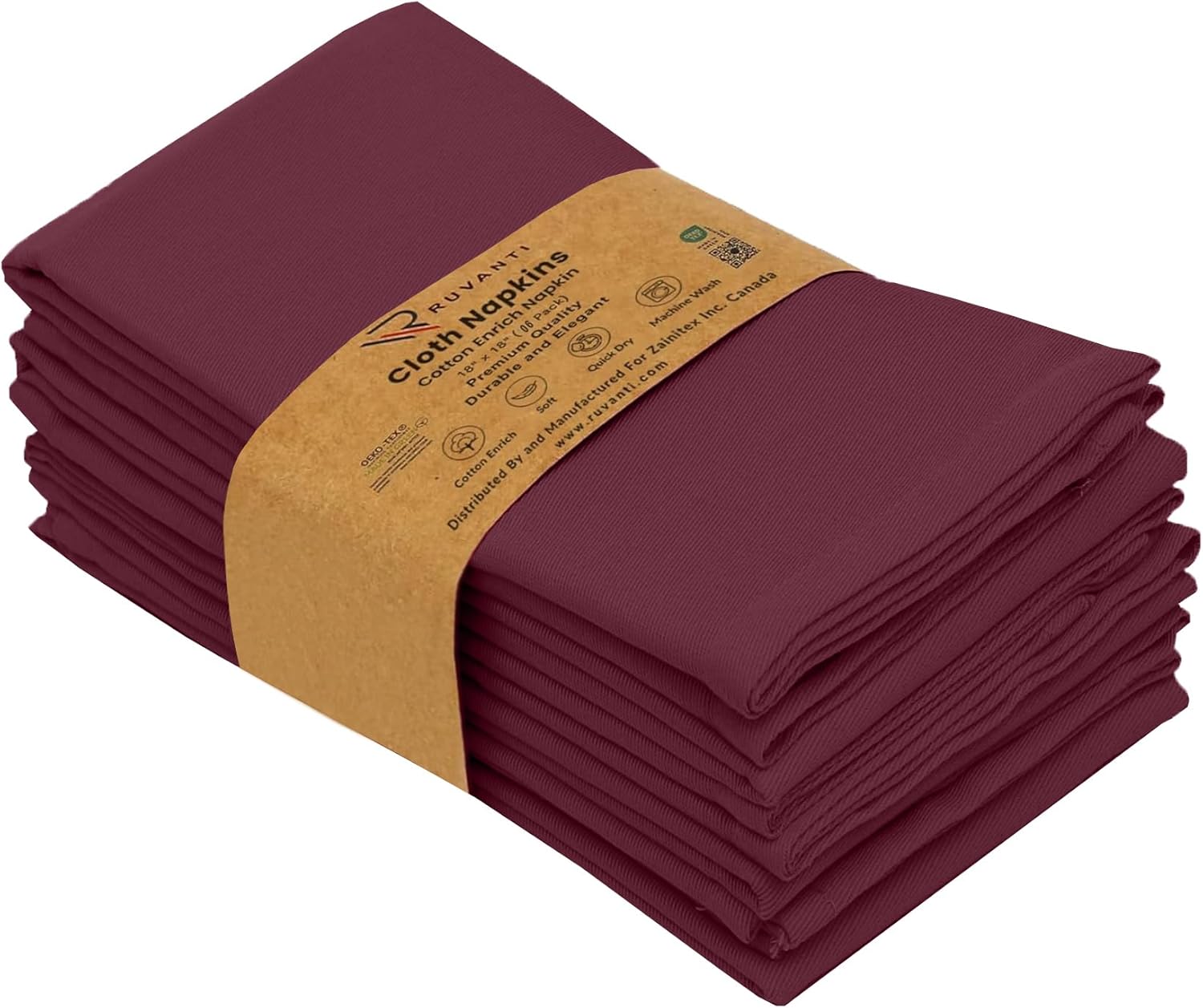 Ruvanti Cloth Napkins Set of Napkins Cloth Washable