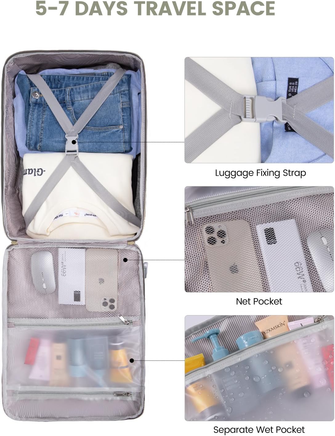 LOVEVOOK 40L Travel Backpack for Women & Men