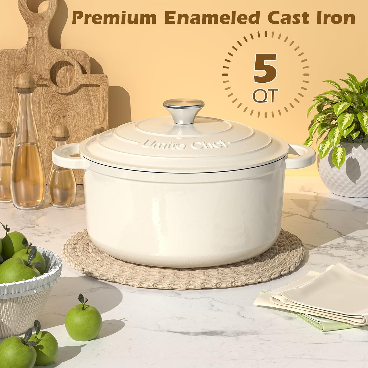 Enameled Cast Iron Dutch Oven