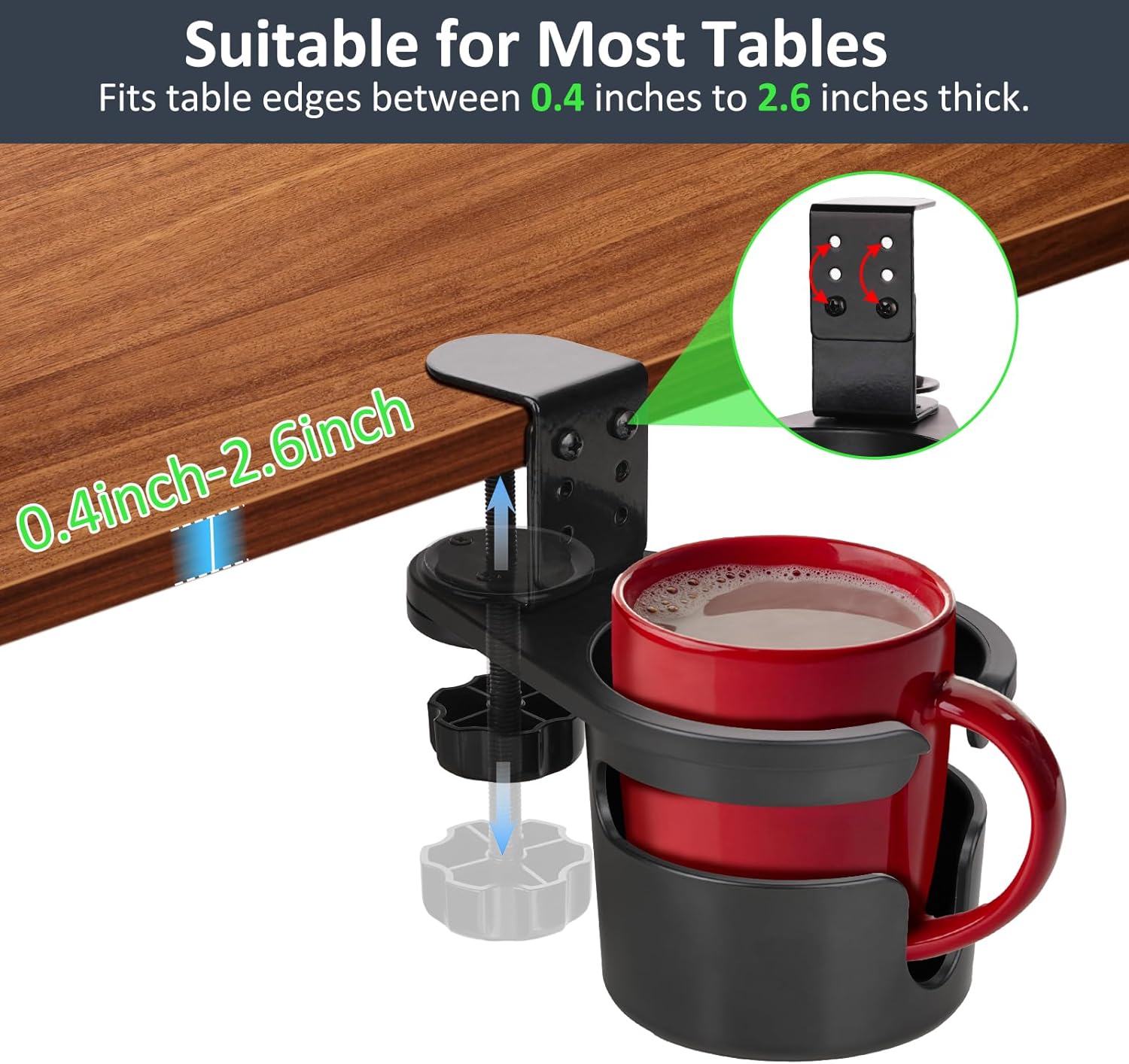 MYITYARD Rotatable Drink Holder Stand