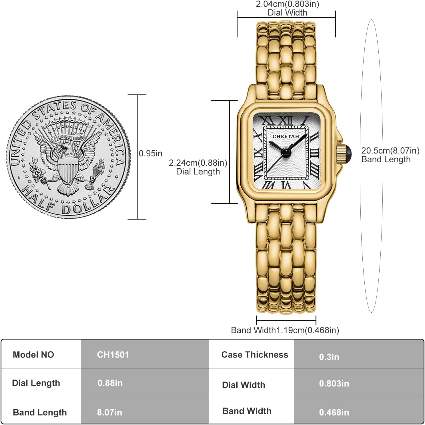 CHEETAH Women's Gold Watch