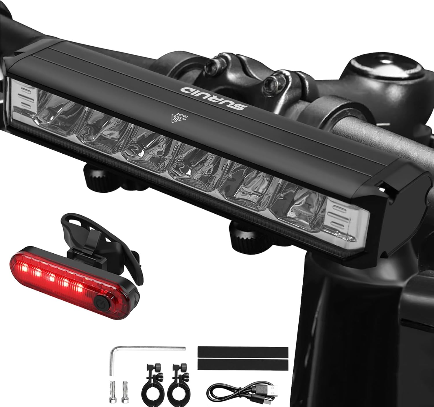 Super Bright LED Bike Light USB Rechargeable Headlights