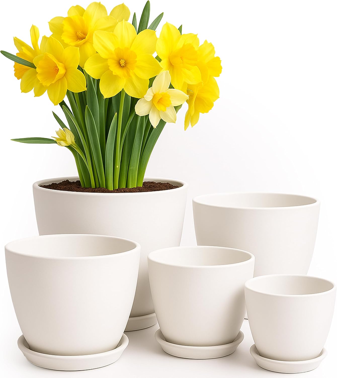 Utopia Home Plant Pots Indoor with Drainage Holes