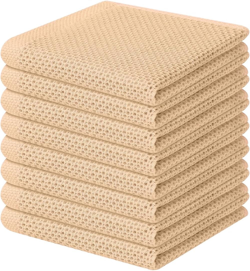 Homaxy 100% Cotton Waffle Dish Cloths