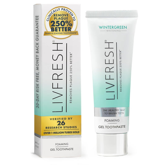 LIVFRESH Toothpaste Gel Clinically Proven to Remove