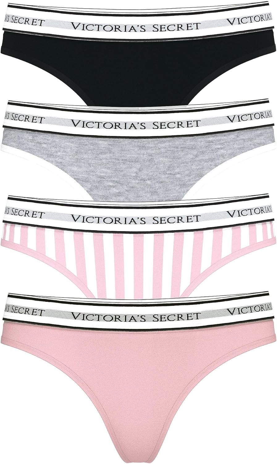 Victoria's Secret Women's Cotton Logo Thong Underwear