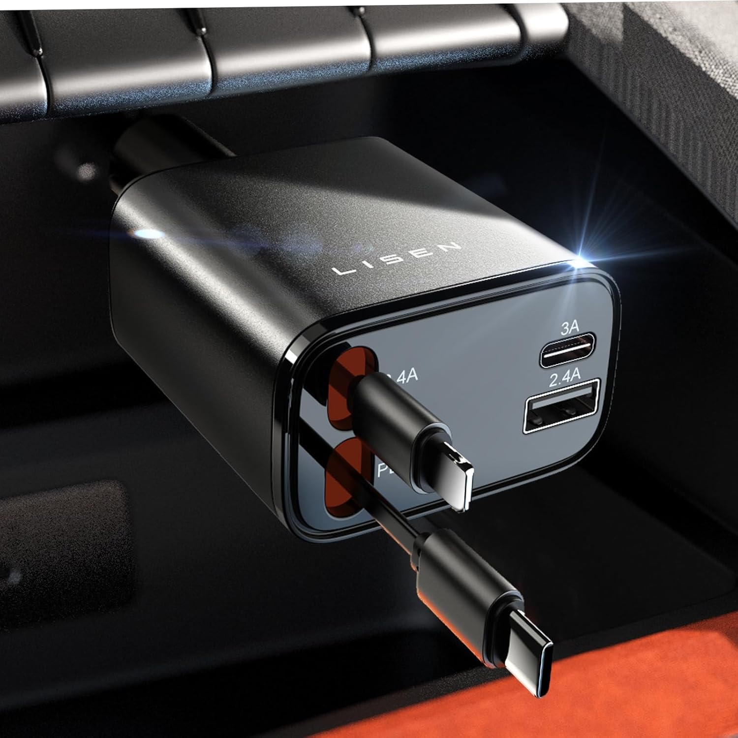 LISEN USB-C Car Charger for iPhone 16