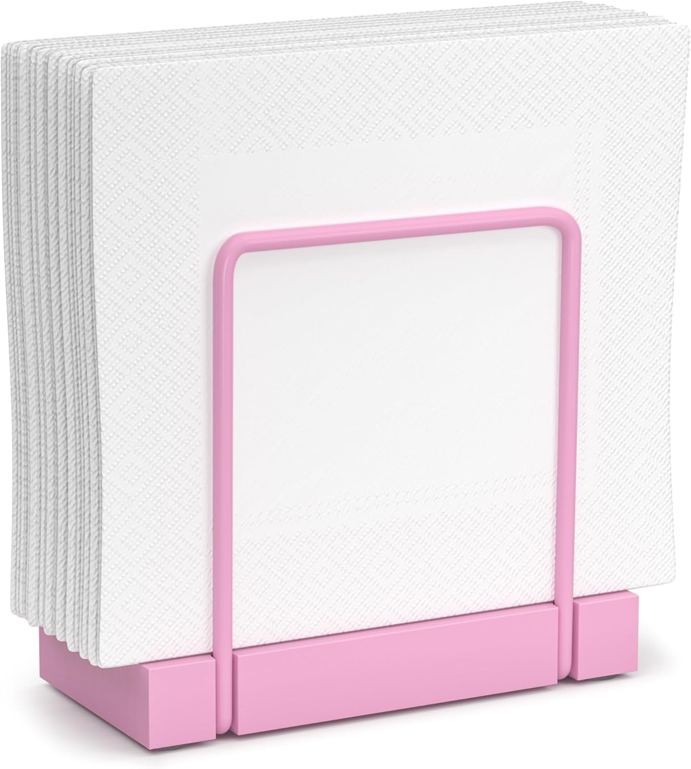 Wican Napkin Holder for Table Bamboo Iron Standing