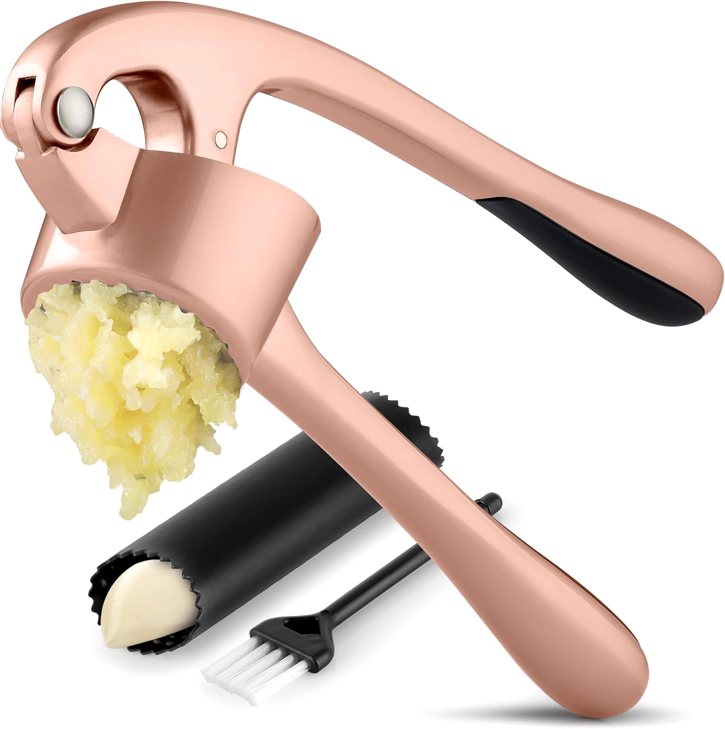 Zulay Kitchen Premium Garlic Press Set