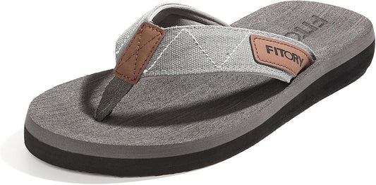 FITORY Men's Flip-Flops, Thongs Sandals