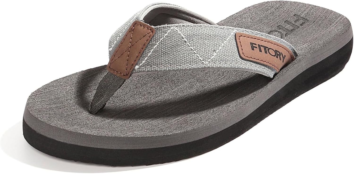 FITORY Men's Flip-Flops, Thongs Sandals
