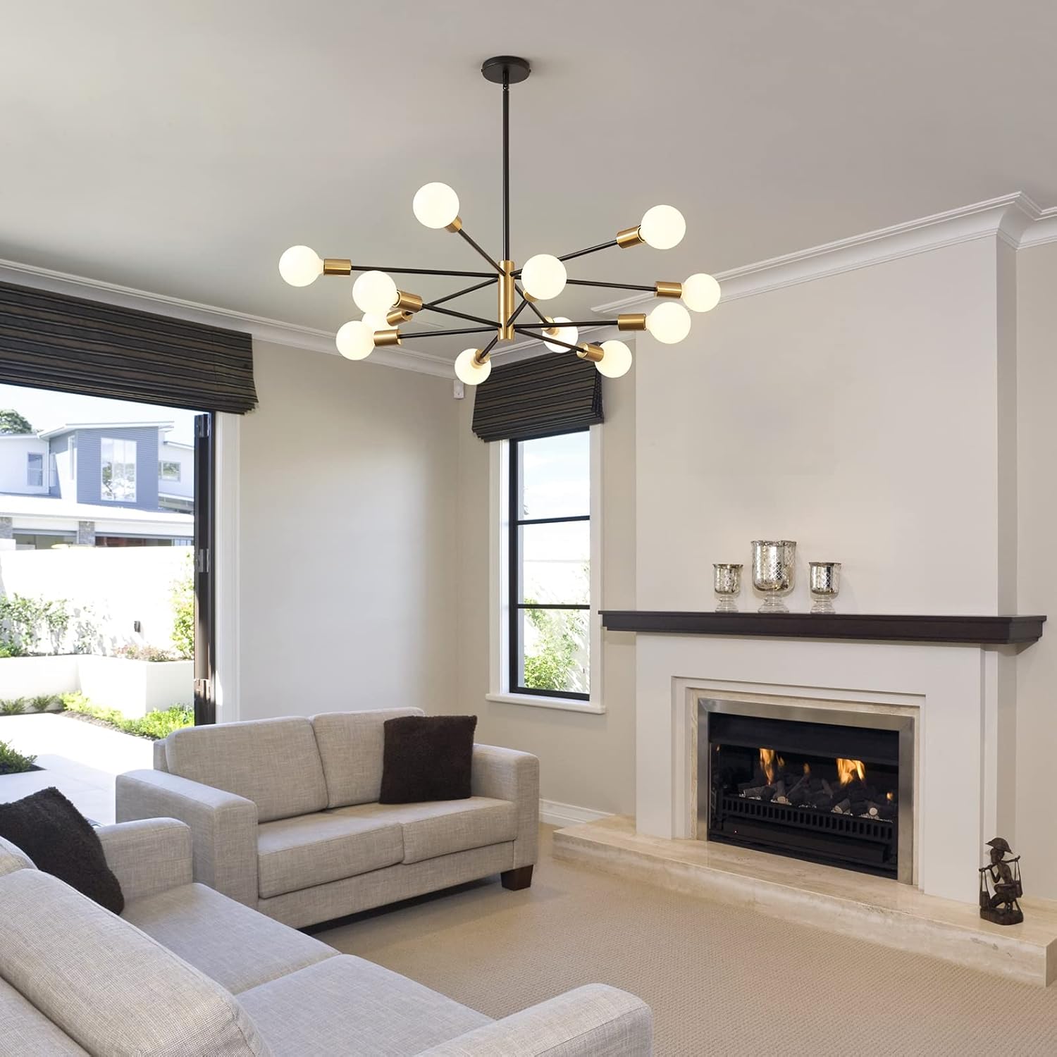 Modern Chandelier Ceiling Light Fixture Sputnik