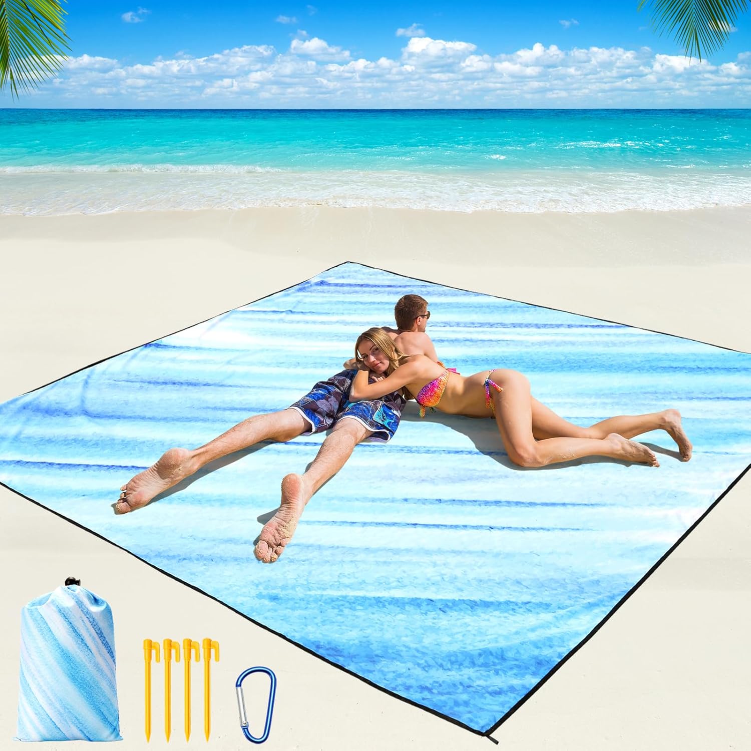 Beach Blanket Waterproof Sandproof Beach Mat