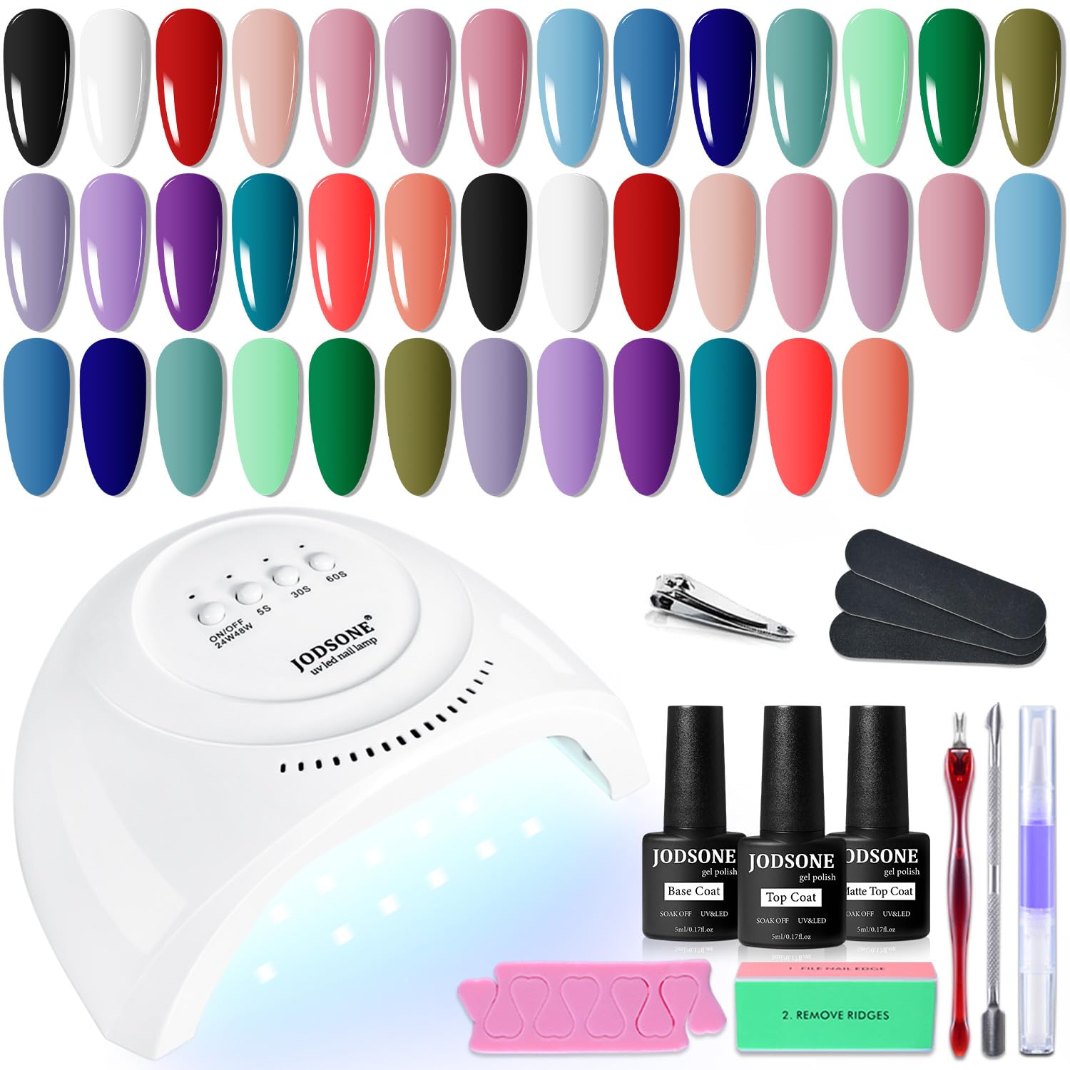 JODSONE Gel Nail Polish Kit with UV Light