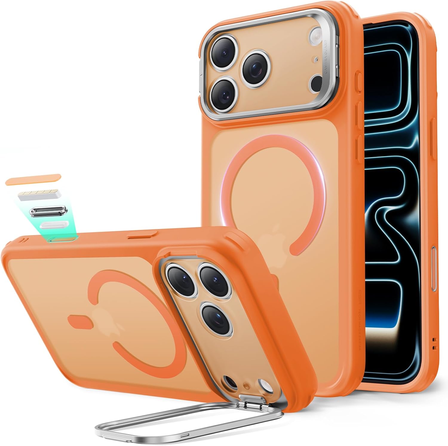 ESR for iPhone 17 Pro Max Case with Stash Stand