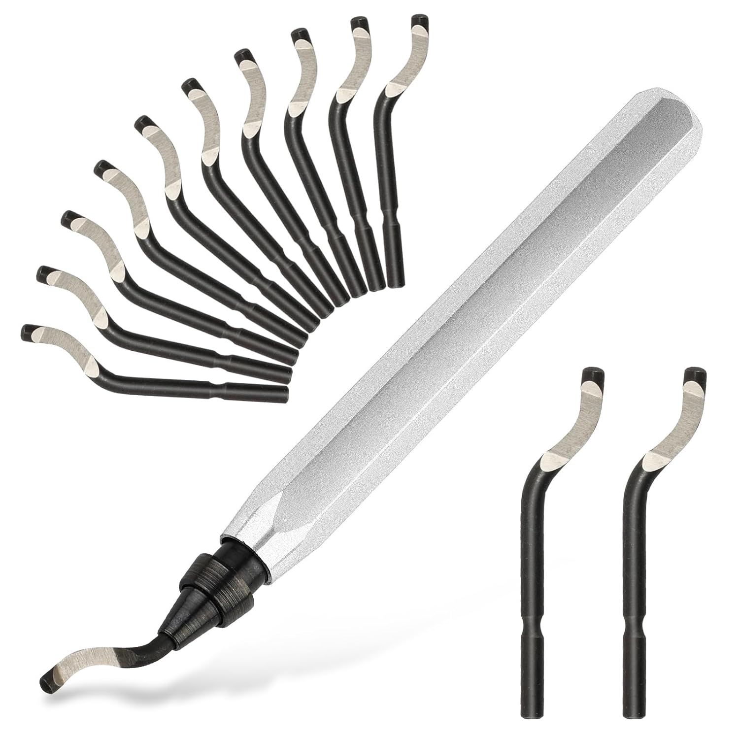 Precision Deburring Tool with Extra Blades