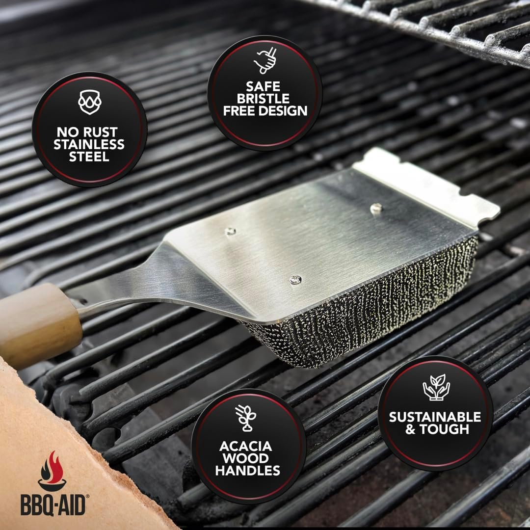 BBQ-AID Bristle Free Grill Brush and Scraper