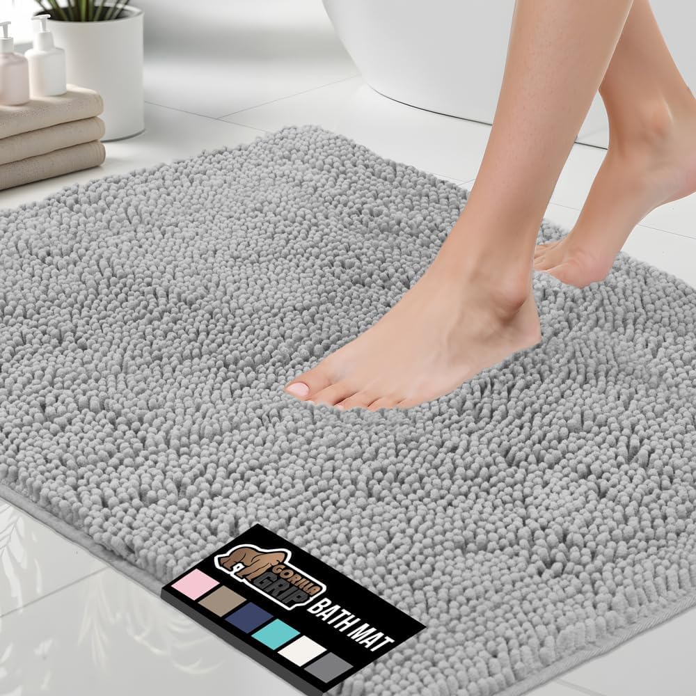 GORILLA GRIP Chenille Bath Rug