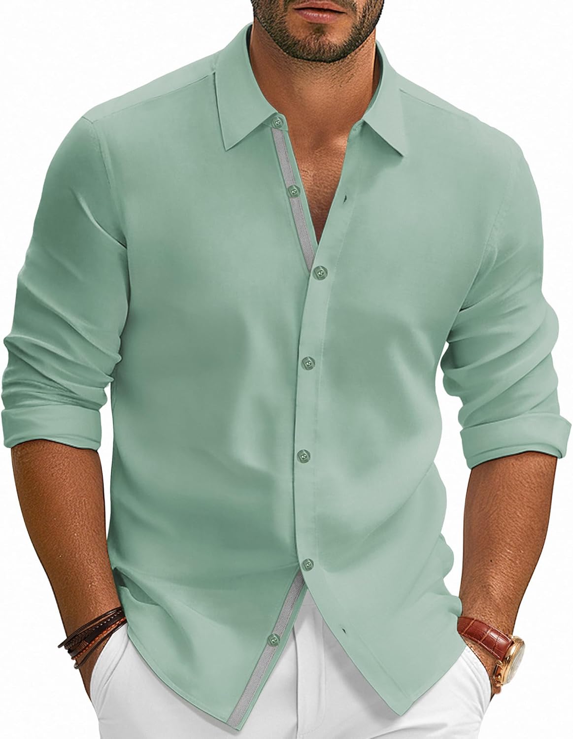 PJ PAUL JONES Mens Dress Shirts Business Shirts