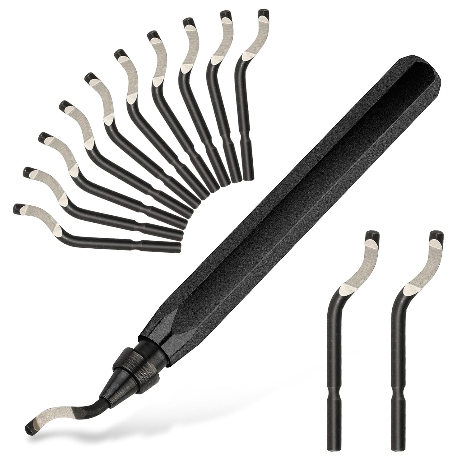 Precision Deburring Tool with Extra Blades