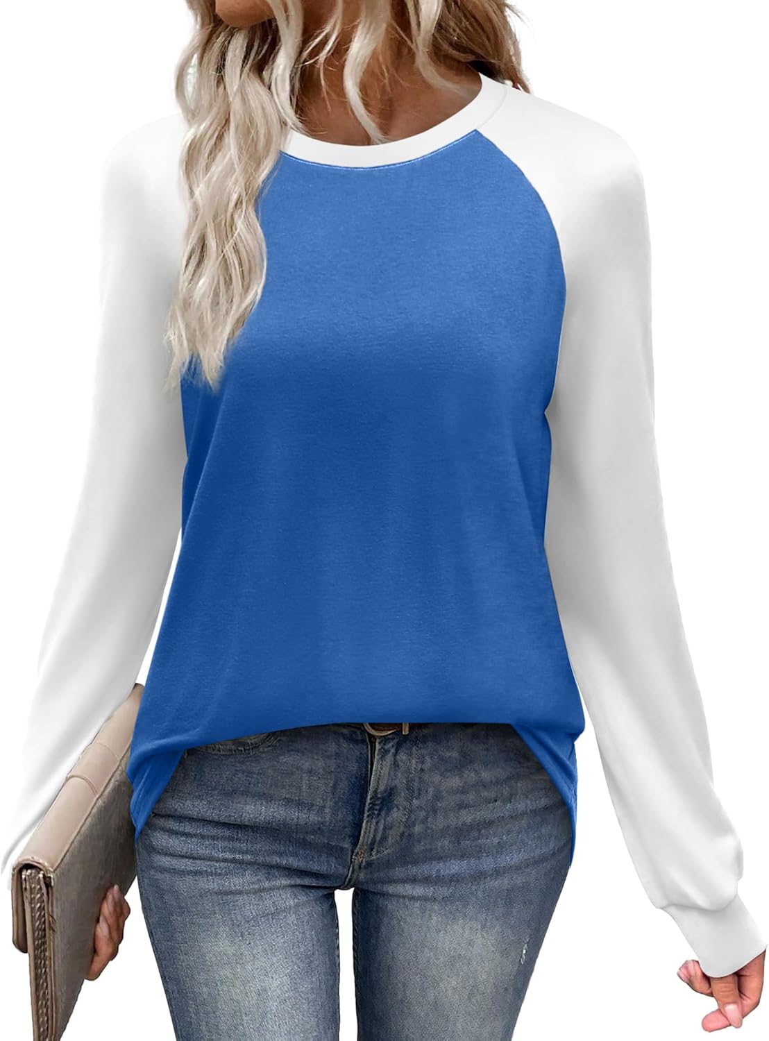 WIHOLL Women’s Long Sleeve Raglan Shirt