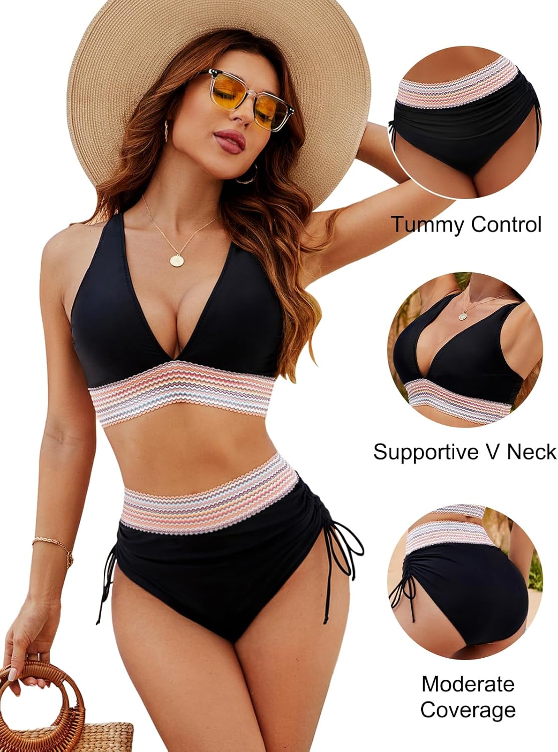 Blooming Jelly Women’s High Waisted Bikini Set