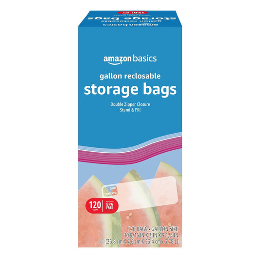 Amazon Basics Gallon Food Storage Bags