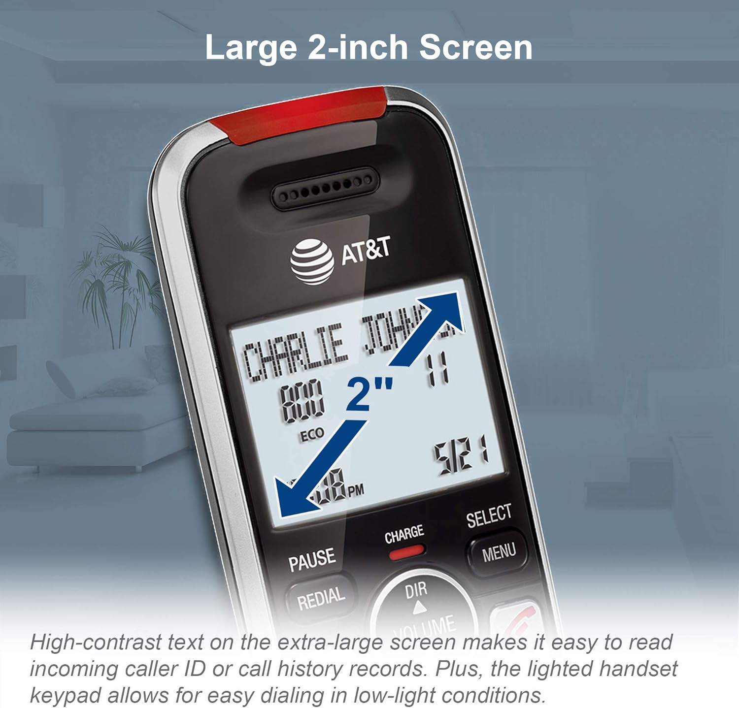 AT&T BL102-2 DECT Handset Cordless Phone for Home