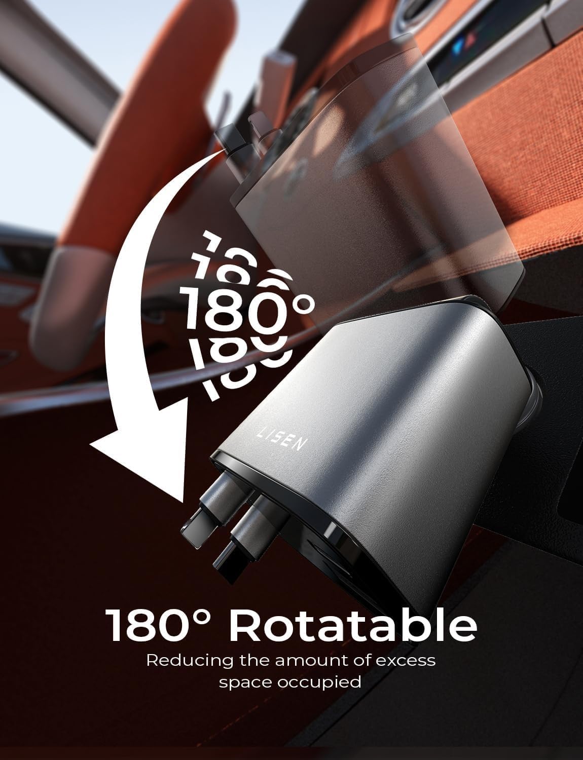 LISEN USB-C Car Charger for iPhone 16