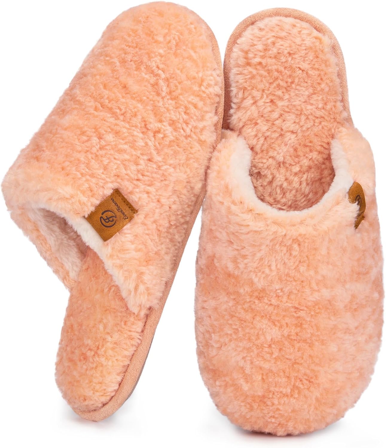 EverFoams Women's Fuzzy Slip-on Slippers