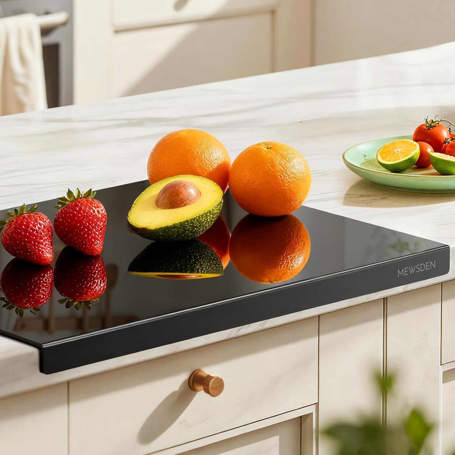 Acrylic Cutting Board with Counter Lip