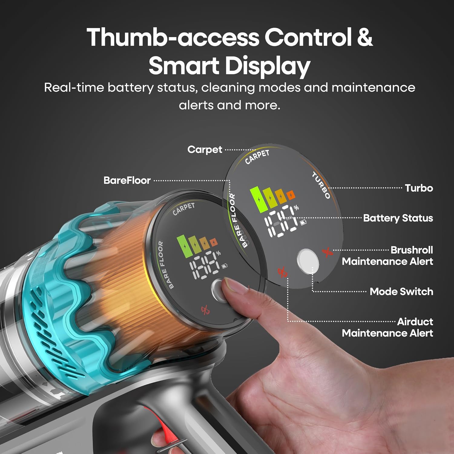 ElecKeys Cordless Vacuum Cleaner for Home