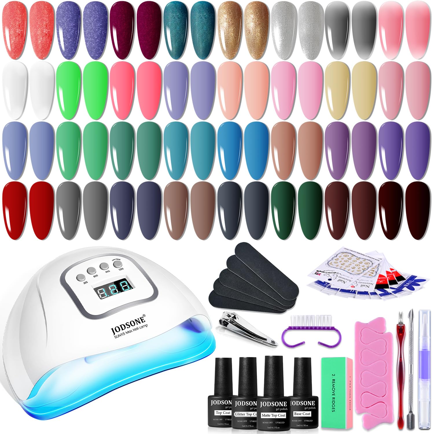 JODSONE Gel Nail Polish Kit with UV Light