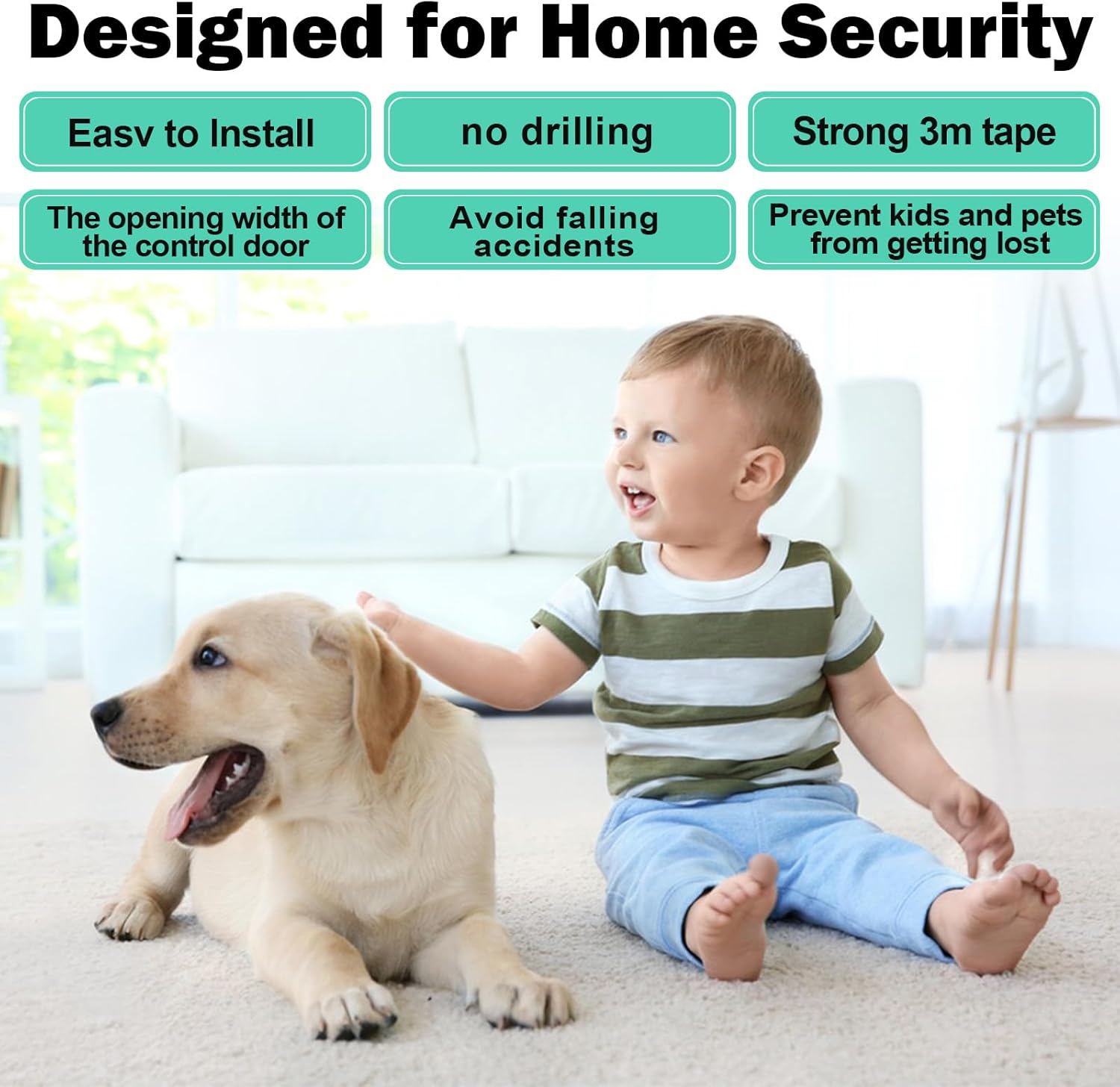 Sliding Door Lock 2 Pack Child Safety Sliding Glass