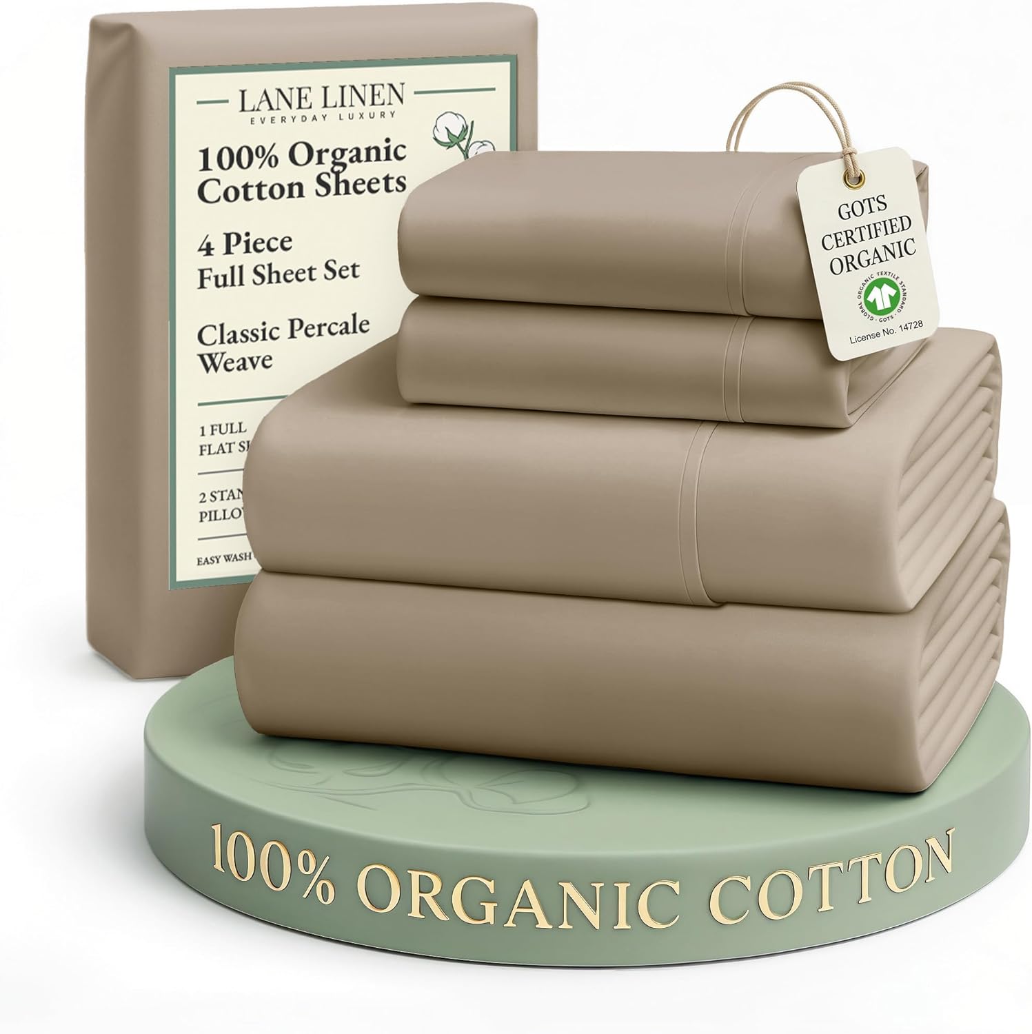 LANE LINEN Eco Friendly Cotton Queen Sheet Set