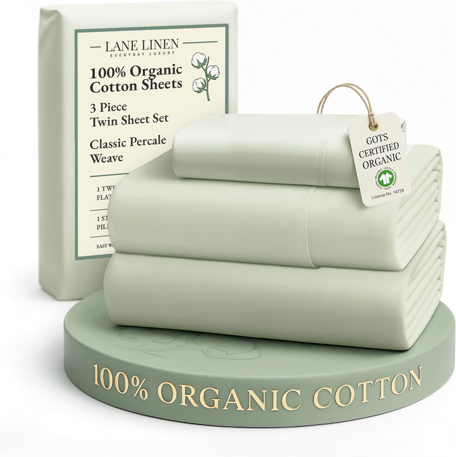 LANE LINEN Eco Friendly Cotton Queen Sheet Set