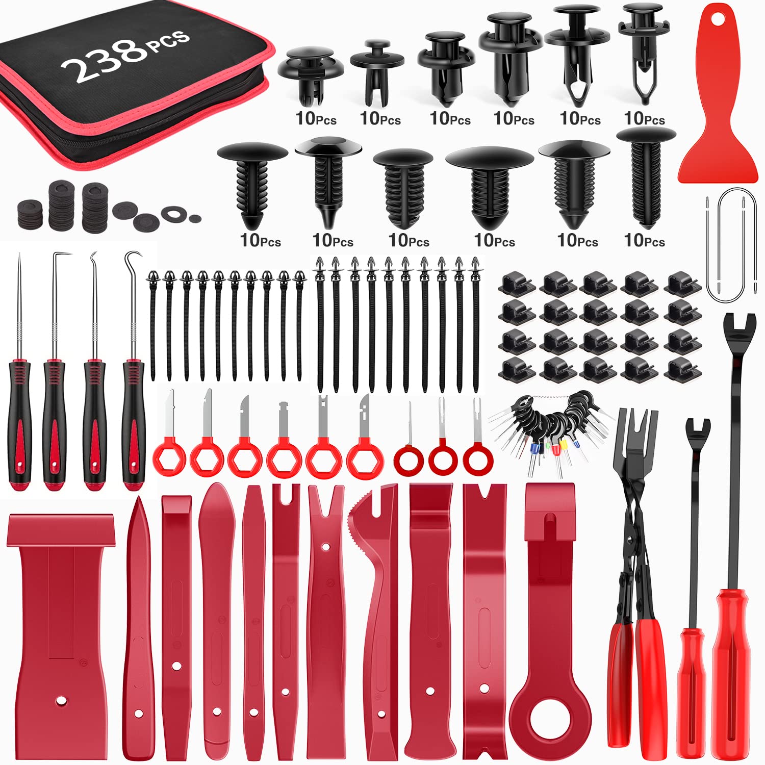 GOOACC 240PCS Car Retainer Clips Set